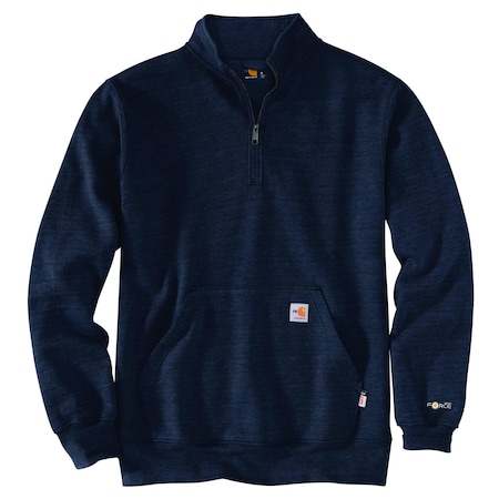 Carhartt Men's TS5028 M FR Frce Lse Fit MW QZip 2XL TLL Pullover Loose Navy TS5028-FRM / 105028-I262XLTLL